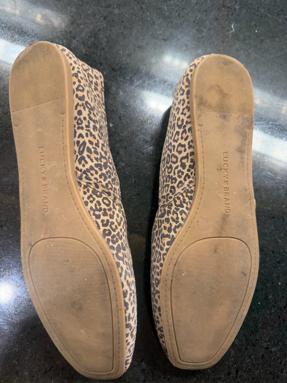 Lucky Brand Leopard Print Genuine Suede Ballet Flats Women’s 8.5 - Picture 5 of 5